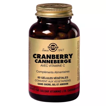 SOLGAR Cranberry (Canneberge) 60 Gélules Végétales