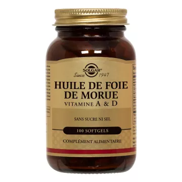 Solgar Huile de Foie de Morue 100 softgels