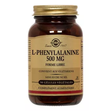 Solgar L-Phenylalanin 500 mg 50 pflanzliche Kapseln
