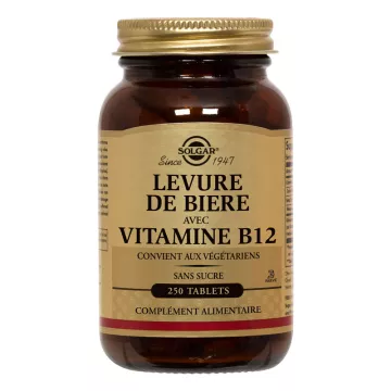 Solgar Levure de Bière avec Vitamine B12 250 Comprimés