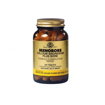 SOLGAR MenoboreTM (Cálcio Magnésio Boro) 100 Comprimidos
