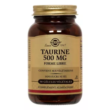 Solgar Taurine 500 mg vegetable capsules Doos van 50