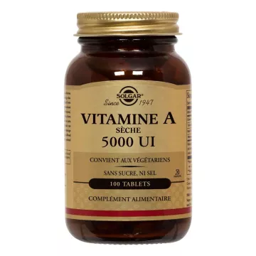 SOLGAR Vitamina A con Vitamina C 100 comprimidos