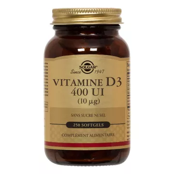 SOLGAR Vitamina D3 250 Cápsulas Blandas GM