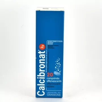 Granions CALCIBRONAT 2G CALCIUM 20 COMPRIMES EFFERVESCENTS