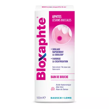 BLOXAPHTE Ulcers Mouthwash 100ML BAUSCH & LOMB
