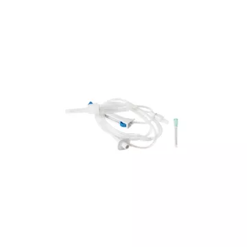 Y-site infusion set with needle