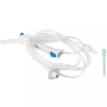 Y-site infusion set with needle