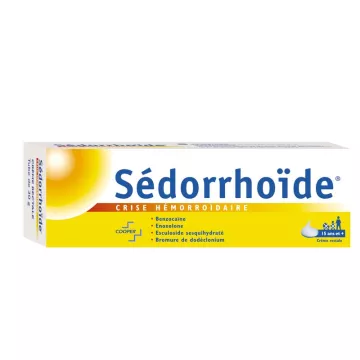 Sedorrhoide crise hemorroide crème rectale tube 30g