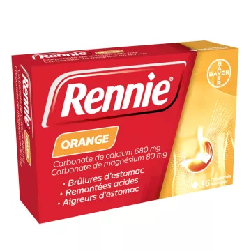 Rennie Sinaasappel Brandend maagzuur 36 tabletten