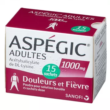 ASPEGIC 1000MG ADULT BAGS 15