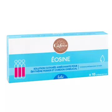 Eosine Aqueuse 2% 10 unidoses GIFRER 2 ml