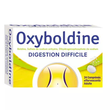 OXYBOLDINE COOPER 24 effervescent tablets DIGESTION DIFFICULT