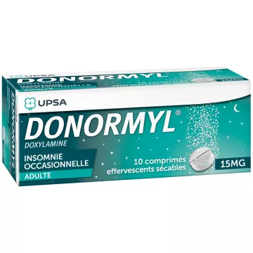 DONORMYL 15MG Scored effervescent tablets 10  