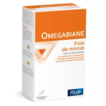 PILEJE OMEGABIANE COD LIVER 80 CAPSULES MARINE