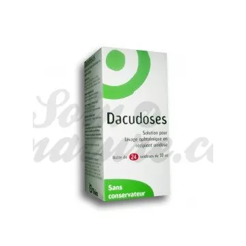 Dacudoses solução de lavagem oftálmica 24 doses únicas 10ml