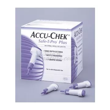 Accu-Chek Safe-T-PRO Auto-bijten besteedbaar
