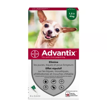 Advantix Très Petit Chien Pipettes anti-puces