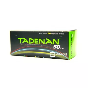 Tadenan 50mg Prunier África próstata 60 Softgels