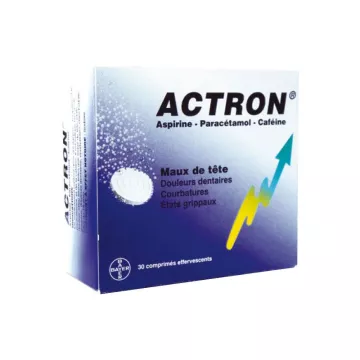 ACTRON aspirine paracetamol cafeine 20/30cp