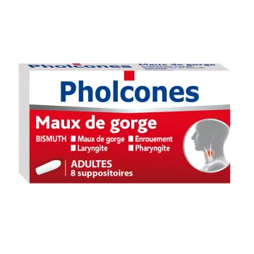 PHOLCONES BISMUTH 8 ADULT SUPPOSITORY