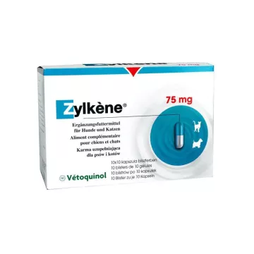 Zylkene ® 75 MG CAPSULES 100 DOGS AND CATS VETOQUINOL