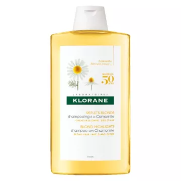 KLORANE shampooing à la Camomille Blondissant et Illuminateur flacon 400ML