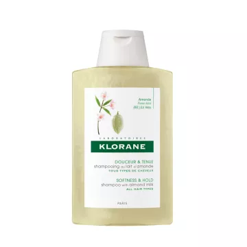 Volumizing shampoo Klorane em garrafa leite de amêndoa 200ML