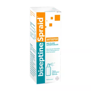 SOLUTION FOR APPLICATION BISEPTINESPRAID SKIN 50ML