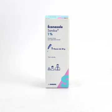 1 Procent Oplossing econazol actueel fles 30 g