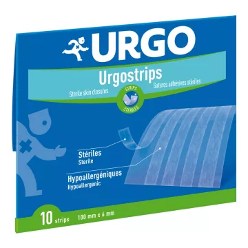 URGOSTRIPS estériles para suturas 10 TIRAS 6X100MM
