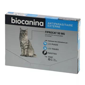 Biocanina Fiprocat 50 MG Chat 3 pipettes