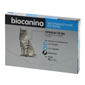 FIPROCAT CHAT 50MG Biocanina 3 PIPETTES