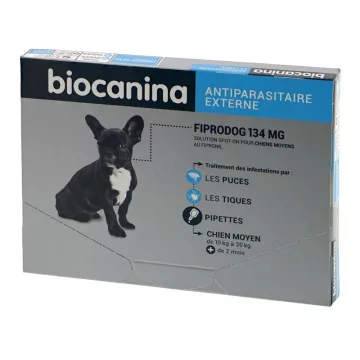 TIK-134 mg Biocanina PUSS 3 middelgrote hond PIPETTEN