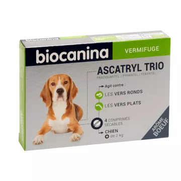 Biocanina Ascatryl Trio Chien en comprimés