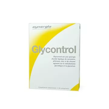 Synergia Glycontrol - Regula o açúcar no sangue - 30 Comprimidos