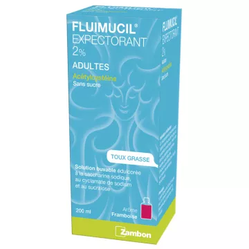 Fluimucil 2% VOLWASSEN DRANK 200ML