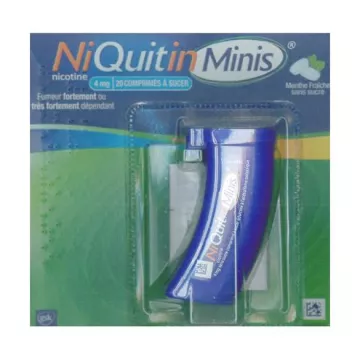 Niquitin Minis 4MG Menta 20 Compresse per smettere di fumare* (disponibile solo in francese)