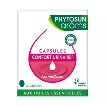 Phytosun 30 capsules Confort urinaire Aromadoses aux huiles essentielles