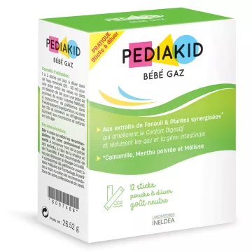 Pediakid Baby Gaz 12 Sticks