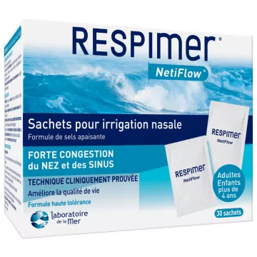 Respimer Netiflow 30 Sacos para Irrigação Nasal