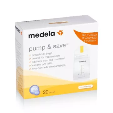 Medela Pump & Save 20 sacos para 150ml de leite materno