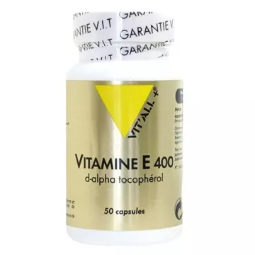 Vitall + Vitamin E 400U.I Alpha Tocopherol 50 Capsules