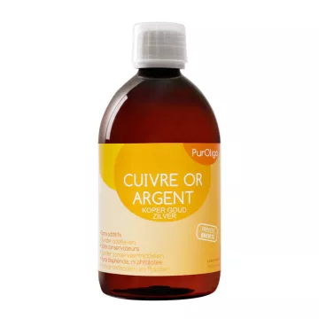 PurOligo Cuivre Or Argent CU-OR-AG Oligothérapie 250ML