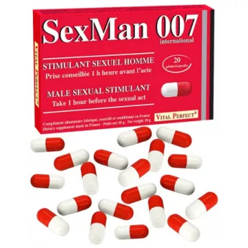 VITAL PERFECT sexman 007 20 CAPSULES natural aphrodisiac