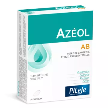 AZEOL AB + ätherischen Ölen von Leindotteröl PHYTOPREVENT 30 Kapseln