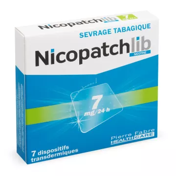 NicopatchLib 7 mg adesivos antitabágicos 7 mg / 24h