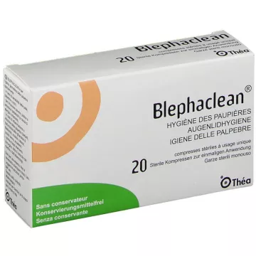 pálpebras compressas de higiene Blephaclean