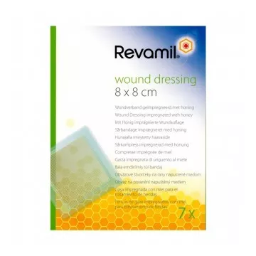 Revamil aderezo de miel apósito para heridas 8x8cm / 7U