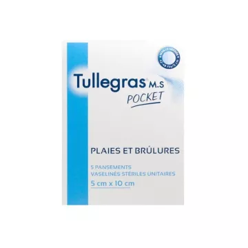 Medicazione sterile in tullegras MS Pocket Vasiline 5x10cm